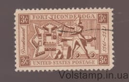 1955 USA Stamp (Fort Ticonderoga Bicentennial) Used №692