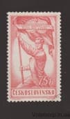 1957 Чехословаччина Марка (Профспілки, 4-й Всесвітній конгрес) Гашена №1041