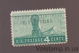 1959 США Марка (Століття освіти штату Орегон) Гашена №747