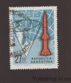 1966 Argentina Stamp (Rocket launch in Argentine Antarctica) Used №898
