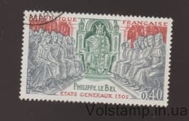 1968 Франция Марка (Филипп Красивый (1268-1314). Генеральные штаты 1302 года) Гашеная №1644