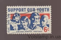 1968 США Марка (Молодіжна програма благодійного товариства "Елкс") Гашена №947