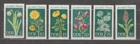 1969 ГДР Серия марок (Охраняемые местные растения) MNH №1456-1461