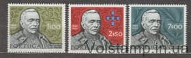 1970 Португалія Серія марок (Століття від дня народження маршала Кармони) MNH №1099-1101