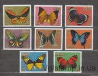 1971 Аджман Серия марок (Бабочки) MNH №747-754