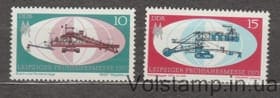 1971 ГДР Серия марок (Лейпцигская весенняя ярмарка 1971 года) MNH №1653-1654