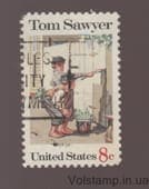 1972 USA Stamp (Tom Sawyer Whitewashing a Fence (Norman Rockwell)) Used №1085