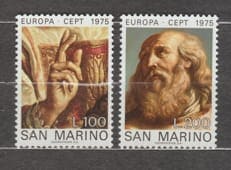 1975 San Marino Series of stamps (Europe (C.E.P.T.) - Paintings) MNH №1088-1089