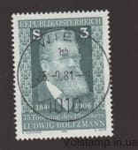 1981 Австрія Марка (75-річчя від дня смерті Людвіга Больцмана) Гашена №1677