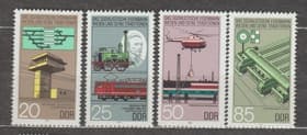 1985 ГДР Серия марок (Социалистическая железнодорожная система и ее традиции) MNH №2968-2971