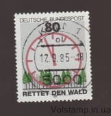 1985 Германия, Федеративная Республика Марка (Спасите леса и часы) Гашеная №1253