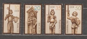 1987 GDR Series of stamps (Historical Monuments: Roland Columns) MNH №3063-3066