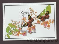 1990 Guyana Block (Butterflies (1990)) MNH №BL101