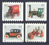 2002 USA series of stamps Toy Vehicles MNH №3588-3591