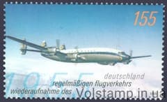 2005 Германия ФРГ Марка (Авиация, 50 лет возобновлению регулярного воздушного движения Lufthansa) MNH №2450
