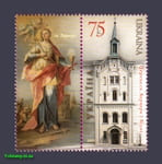 2005 stamp Religion Church of Sv Barbara with Coupon №696
