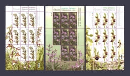 2015 sheets Orchid Flora Flowers Set №1474-1476