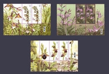 2015 Низ листа цветы Орхидеи Серия №1474-1476