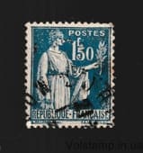 1932 Франция Марка с серии (Аллегория мира) Гашеная №282