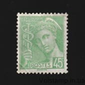 1939 France Stamp from the series (Mercury) MH №383