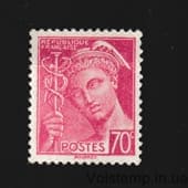 1939 France Stamp from the series (Mercury) MNH №388