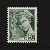 1942 France Stamp from the series (Mercury) MH №386