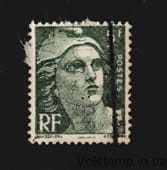 1945 France Stamp from the series (Marianna type Gandon) Used №692