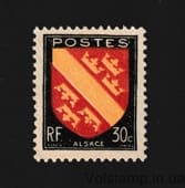 1946 Франция Марка с серии (Эльзас) MH №753