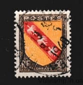 1946 Франция Марка с серии (Лотарингия) Гашеная №754