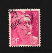 1948 Франция Марка с серии (Марианна типа Гандон) Гашеная №792