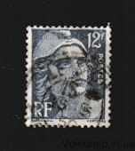 1948 Франція Марка із серії (Маріанна типу Гандон) Гашена №804