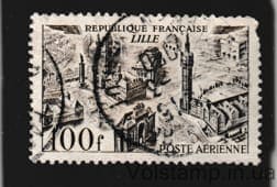 1949 Франція Марка із серії (Види на місто - Лілль) Гашена №861