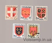 1949 Франція Серія марок (Герби) Гашена №846-850
