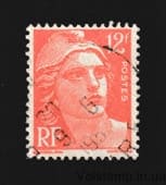 1951 Франція Марка із серії (Маріанна типу Гандон) Гашена №903