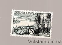 1957 Франция Марка с серии (Бордо) Гашеная №1146