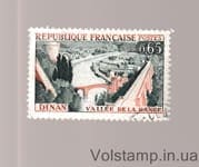 1961 Франция Марка с серии (Динан: Долина Ранс) Гашеная №1369
