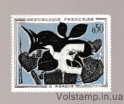 1961 Франція Марка з серії (Ж. Брак (1882-1963): Посланник) Гашена №1372
