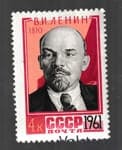 1961 марка 91 лет со дня рождения В.И. Ленин - MH №2477