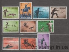 1962 Сан-Марино Серия марок (Охота) MNH №739-748