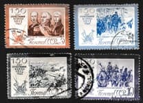 1962 серия марок 150 лет Отечественной войне 1812 г - Гашеная №2649-2652