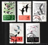1962 stamp series USSR Birds - Used №2703-2707