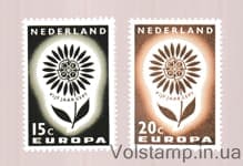 1964 Netherlands Stamp Series (Europe (C.E.P.T.) 1964 - Flower) MNH №827-828