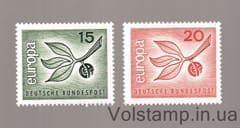 1965 Германия, Федеративная Республика Серия марок (Европа (C.E.P.T.) 1965 - Фрукты) MNH №483-484