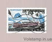 1970 Франція Марка із серії (Даймонд-Рок, Мартініка) Гашена №1715
