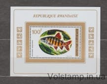 1973 Rwanda Block (Pisces) MNH №BL33