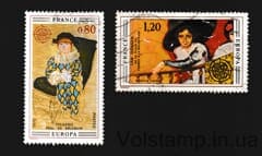 1975 France Series of stamps (Europe (C.E.P.T.) 1975 - Paintings) Used №1915-1916
