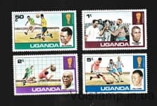 1978 Уганда Серия марок (Чемпионат мира по футболу FIFA 1978 - Аргентина) MNH №171-174