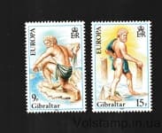 1981 Gibraltar Stamp Series (Europe (C.E.P.T.) 1981 - Folklore) MNH №416-417