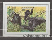 1985 Rwanda Block (Gorilla WWF) MNH №BL103