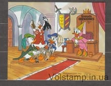 1987 Гренада Гренадини Блок (Disney - Int. Виставка поштових марок «Hafnia ´87» — Копенгаген.) MNH №БЛ139